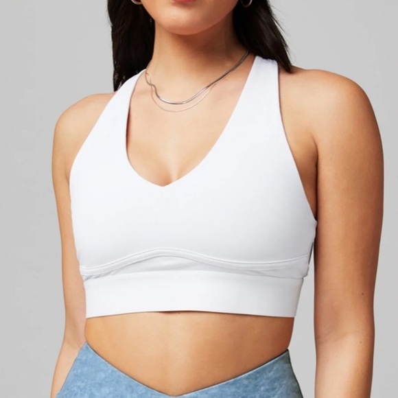 Fabletics Other - Fabletics white all day every day convertible sports bra/top, new